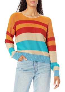 Pendleton Women's Bold Stripe Cotton Pullover Sweater  XL