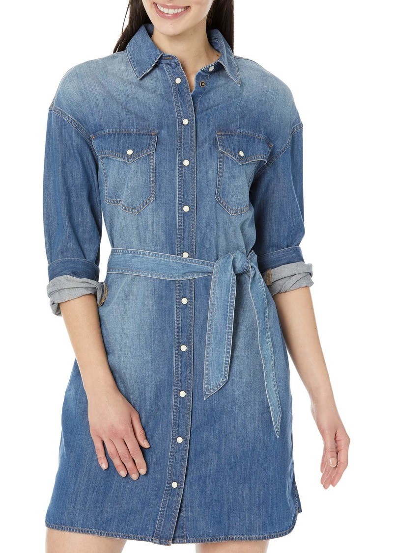 Pendleton Women's Cotton Chambray Shirt Dress  LG