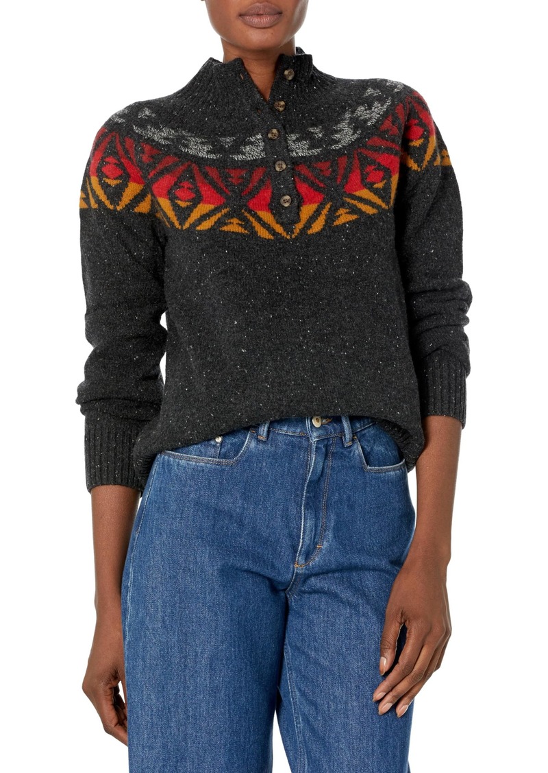 Pendleton Women's Fair Isle Mockneck Merino Sweater