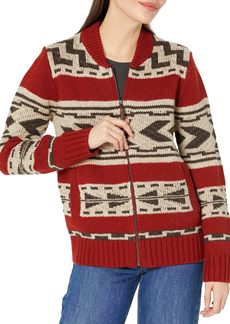 Pendleton Women's Graphic Shetland Zip Sweater