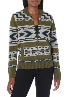 Pendleton Women's Graphic Shetland Zip Sweater