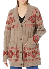 Pendleton Women's Lambswool Cable Cardigan