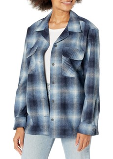 Pendleton Women's Long Sleeve Boyfriend Fit Wool Board Shirt