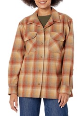 Pendleton Women's Long Sleeve Boyfriend Fit Wool Board Shirt