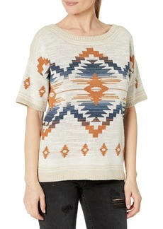 Pendleton Women's Short Sleeve Graphic Pullover Sweater  XS