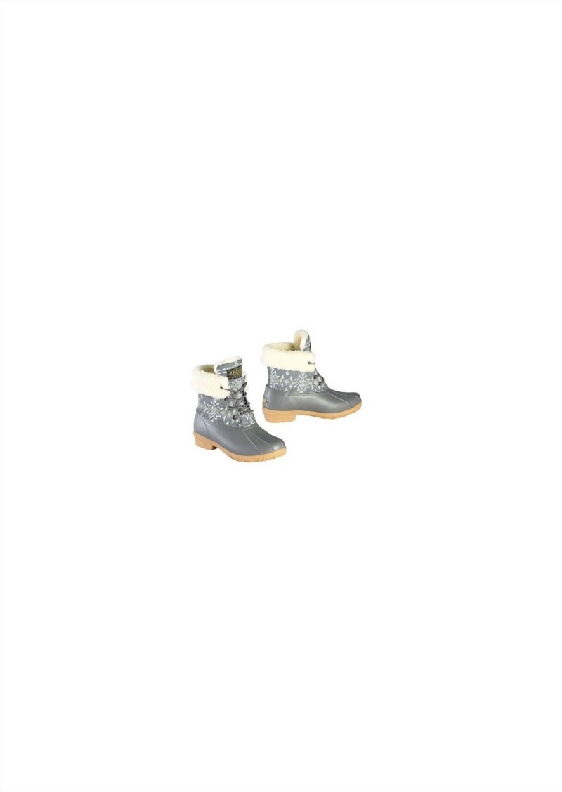 Pendleton Women'S Classic Plains Star Duck Winter Boots In Gray