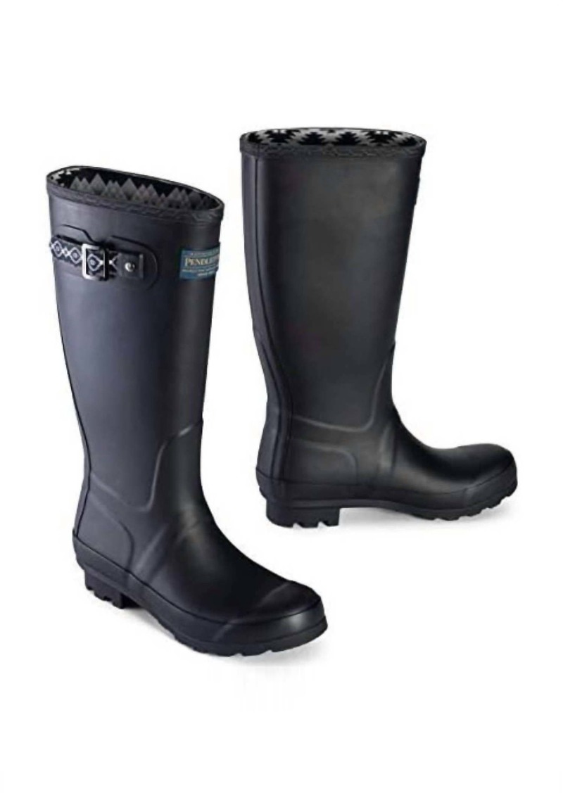 Pendleton Women's Classic Rubber Rain Boot In Black