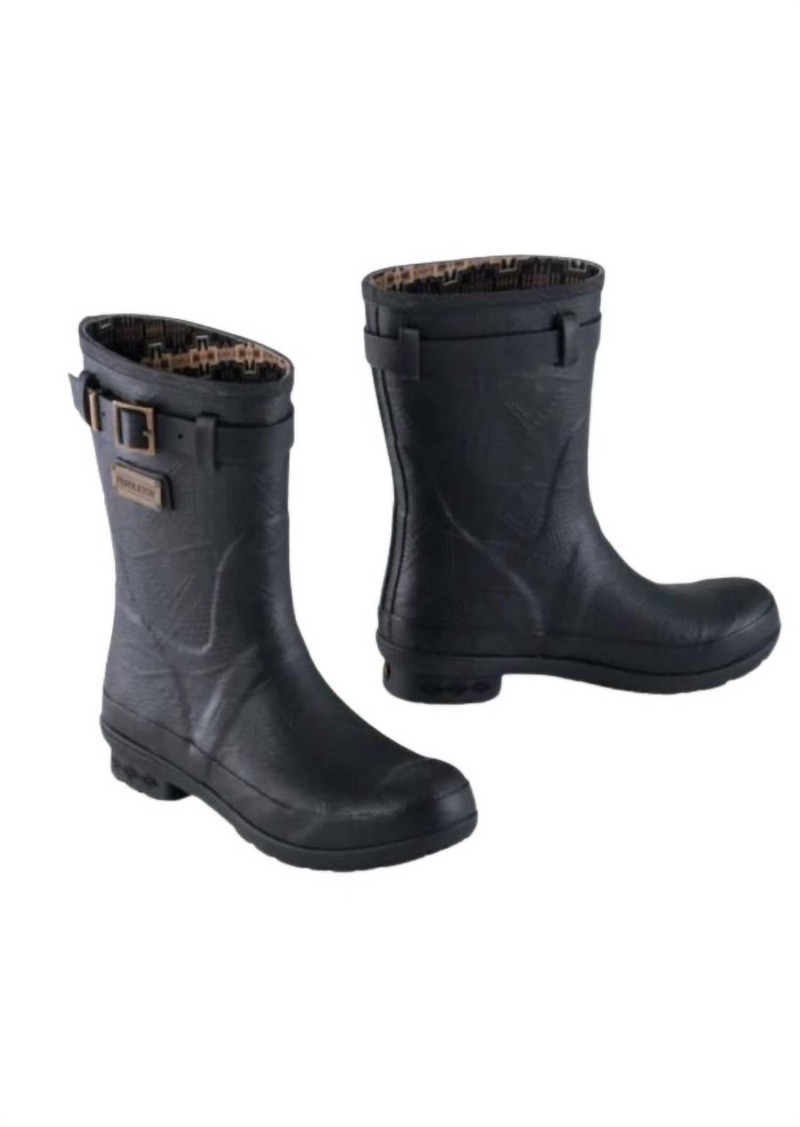 Pendleton Women's Embossed Short Heritage Rain Boots In Black