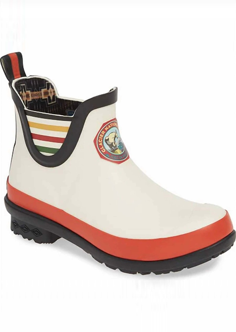 Pendleton Women's Heritage Glacier National Park Rain Boot In White