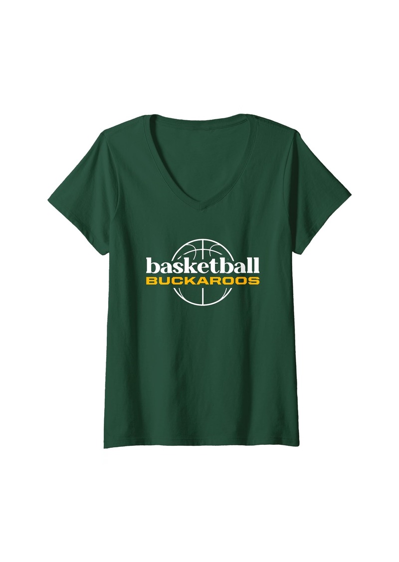 Womens Pendleton Buckaroos Basketball V-Neck T-Shirt