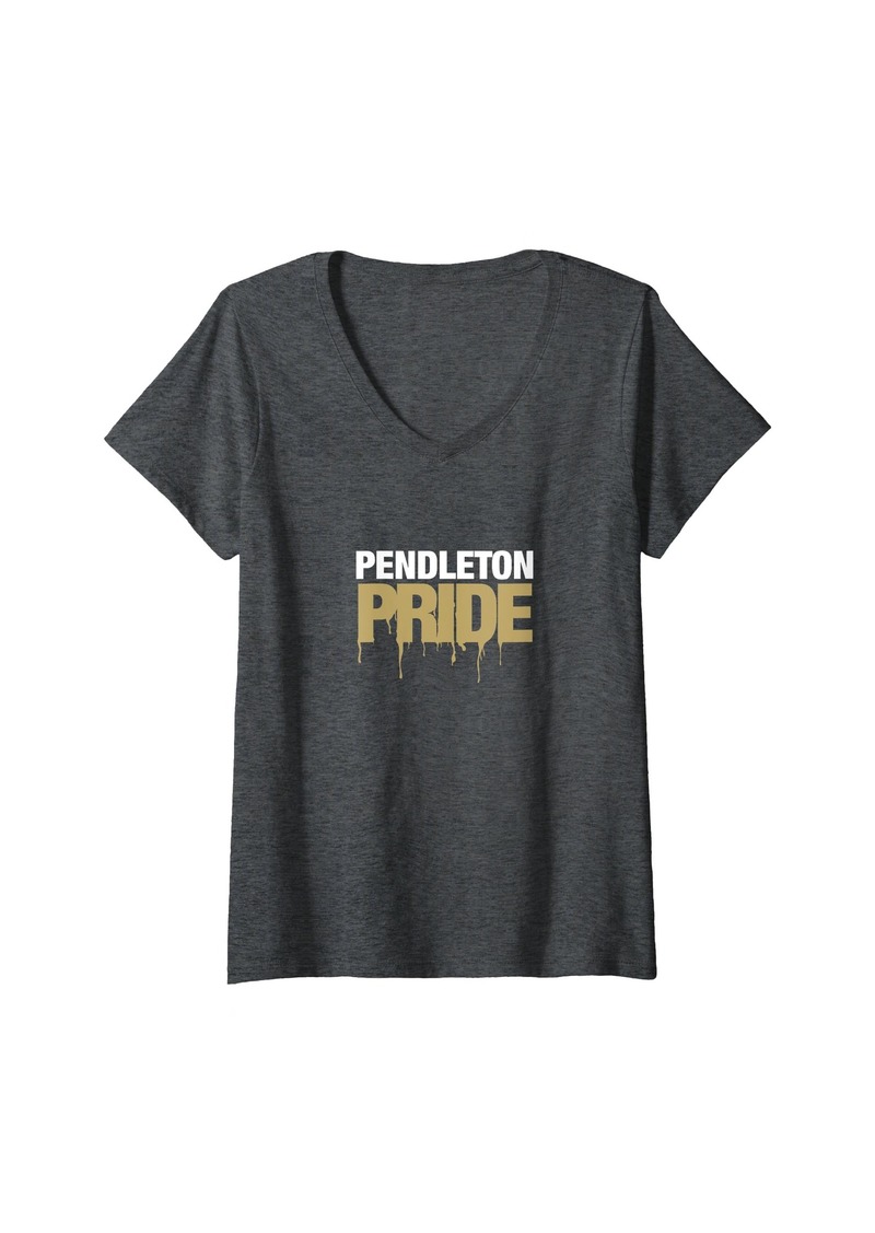 Womens Pendleton High School PRIDE HS V-Neck T-Shirt