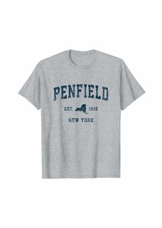 Penfield New York NY Vintage Sports Design Navy Print T-Shirt