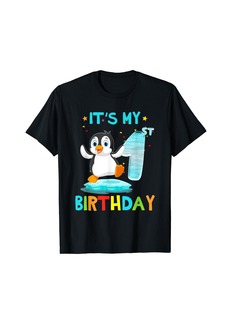1st Birthday Shirt Penguin Birthday Shirt 1 Year Old T-Shirt