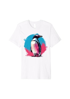 Adorable Cute Penguin Wildlife Animal Decor Graphic Premium T-Shirt