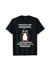 Awesome Cartoon I am a Penguin Shirt for Penguin Lovers T-Shirt