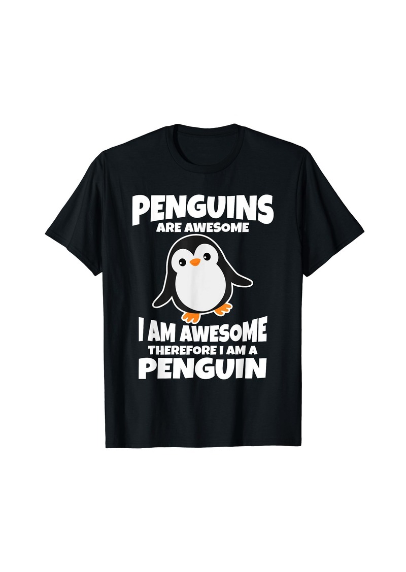 Awesome Cartoon I am a Penguin Shirt for Penguin Lovers T-Shirt