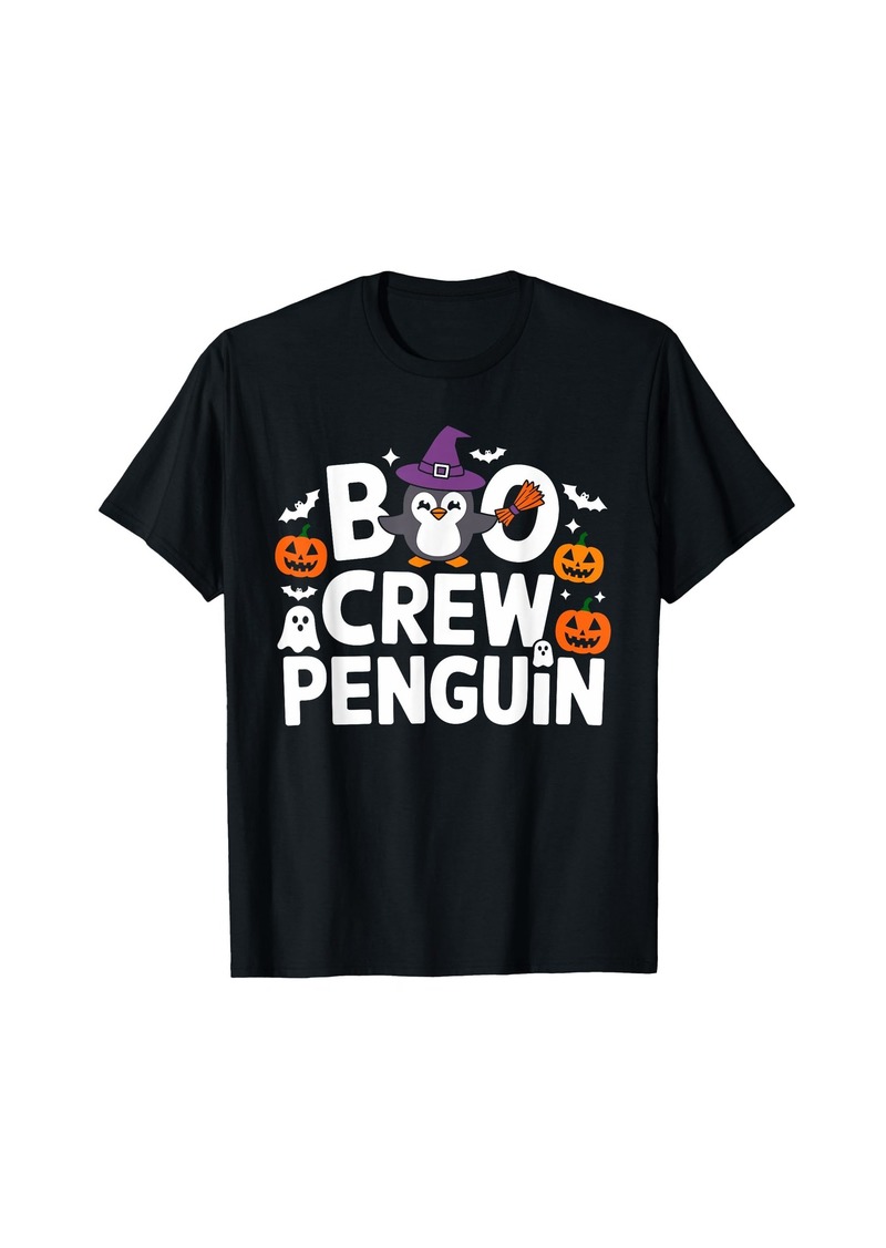 Boo Crew Penguin Cute Penguin Halloween T-Shirt