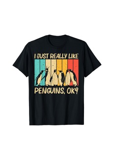 Cool Penguin Design For Men Women Emperor Penguin Bird Lover T-Shirt