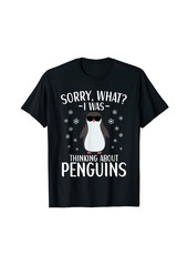 Cool Penguin I Was Thinking About Penguins for Kids Toddler T-Shirt