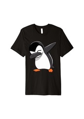 Cute Dabbing Penguin Animal lovers logo Premium T-Shirt