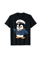 cute penguin Animals Lover logo T-Shirt