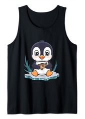 Cute Penguin Clipart Animals Lover logo Tank Top