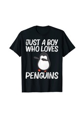 Cute Penguin Design For Boys Kids Antarctic Animal Lovers T-Shirt