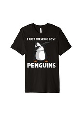 Cute Penguin For Men Women Zookeeper Penguin Lovers Dabbing Premium T-Shirt