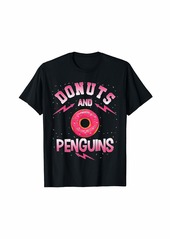Donuts And PENGUINS T-Shirt Doughnut PENGUIN T-Shirt