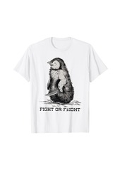 Fight or Flight Funny Penguin Pun Meme T-Shirt