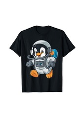 Funny Astronaut Penguin Clipart Animals Lover T-Shirt