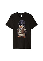 Funny penguin cute logo Premium T-Shirt