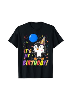 Its My Birthday Penguin Birthday T-Shirt