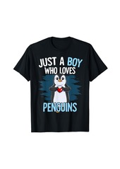 Just A Boy Who Loves Penguins Penguin T-Shirt
