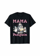 Mama Penguin Mother's Day Gift Cute Penguin Colony Penguins T-Shirt