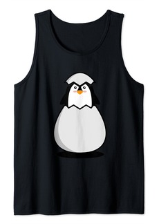 mini cute penguin logo Tank Top