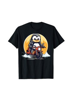 Motorcycle Penguin T-Shirt