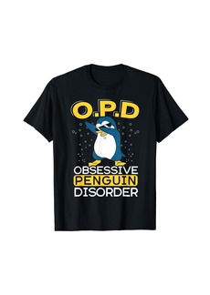 Obsessive Penguin Disorder Aquatic Bird Wildlife Chilling T-Shirt
