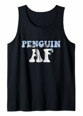 Penguin AF Funny Two Cute Penguin Animal Lover Humor Gift Tank Top