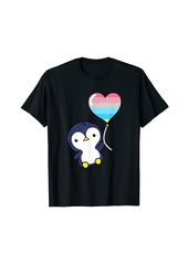 Penguin Balloon Genderflux Pride T-Shirt