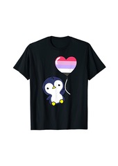 Penguin Balloon Reciprosexual Pride T-Shirt