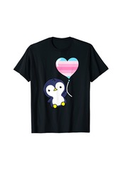 Penguin Balloon Transfeminine Pride T-Shirt