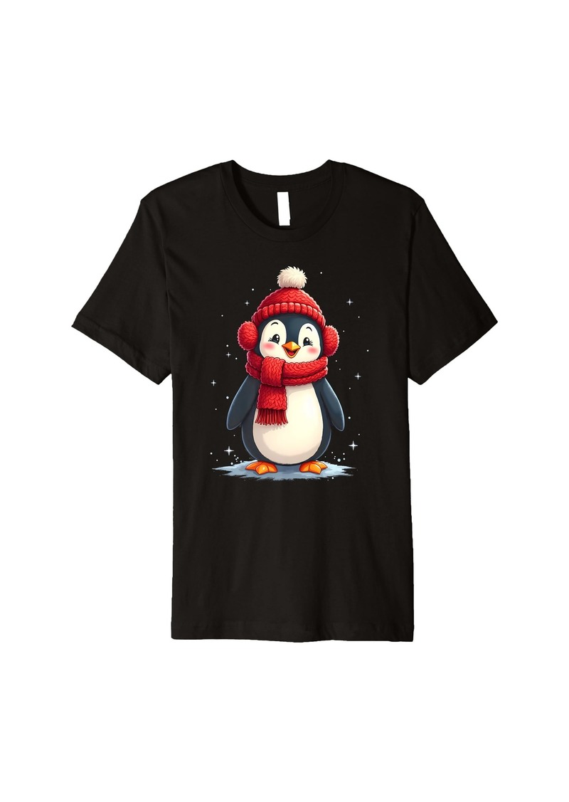 Penguin Christmas Winter Toddler Girl Boy Women Xmas Pjama Premium T-Shirt