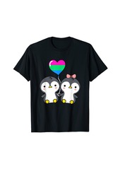 Penguin Couple Polysexual Pride T-Shirt