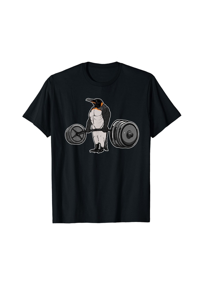 Penguin Deadlift - Funny Fitness Bodybuilder Bird Animal T-Shirt