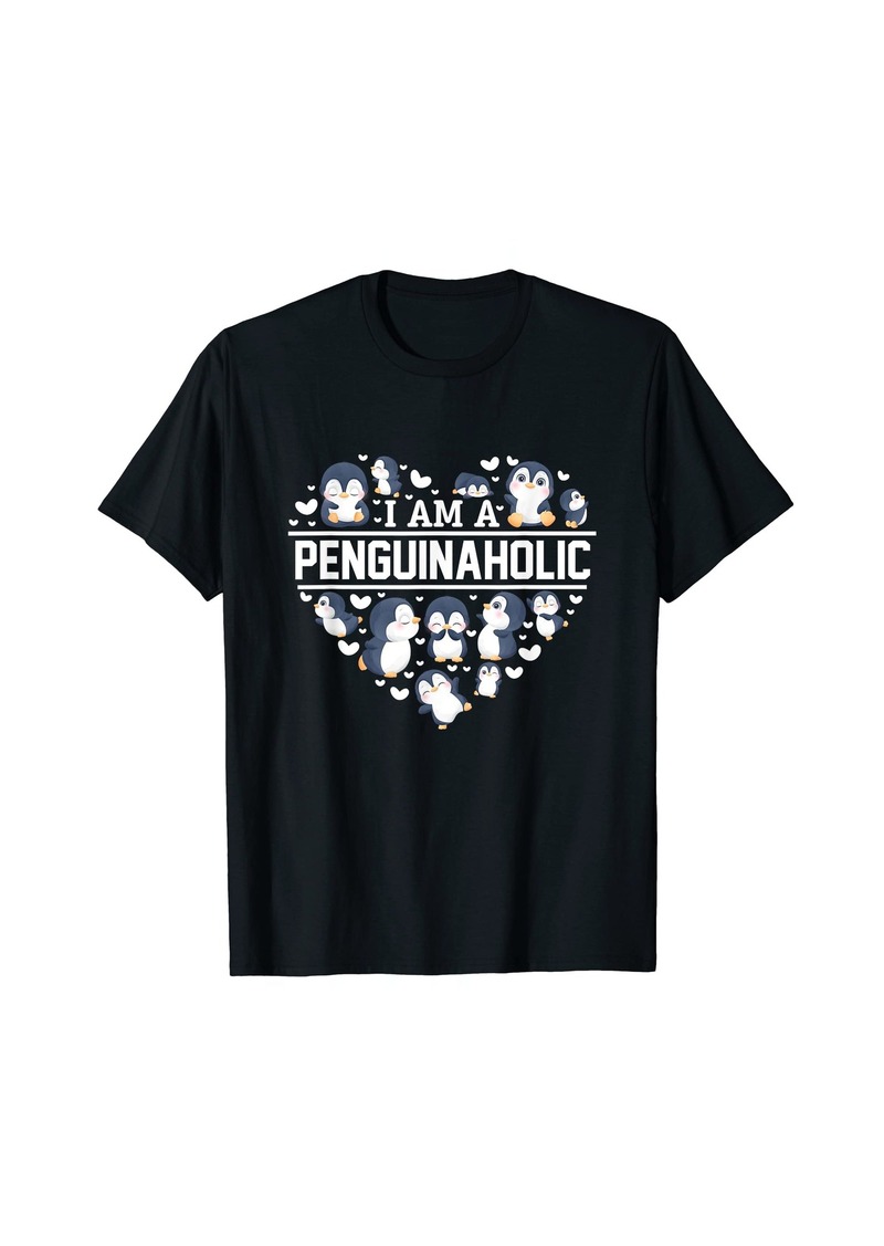 Penguin Heart Penguinaholic Penguins Lover T-Shirt