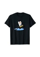 Penguin Ice Hockey Player Design T-Shirt