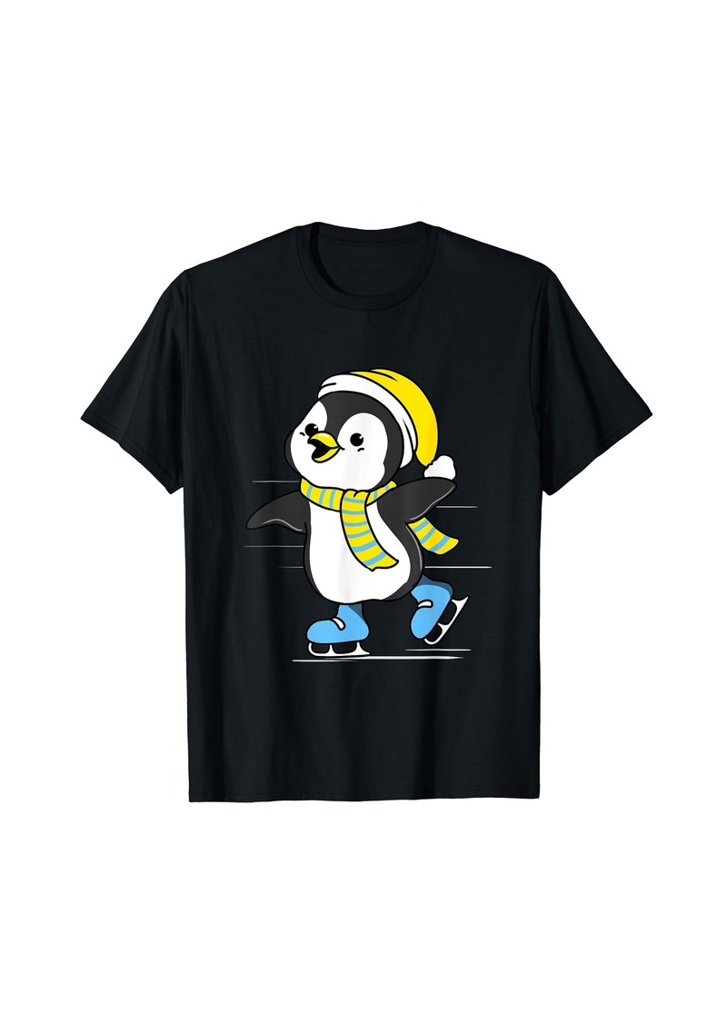 Penguin Ice Skating T-Shirt