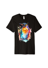 Penguin Lovers Pop Art Design Funny Penguin Premium T-Shirt