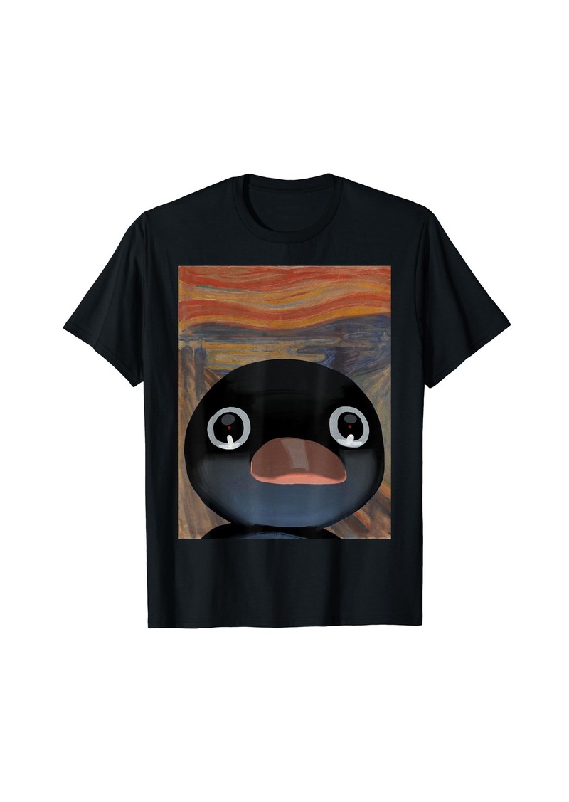 penguin noot scream Funny penguin meme T-Shirt